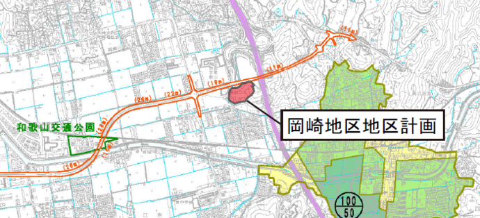 岡崎地区地区計画地図
