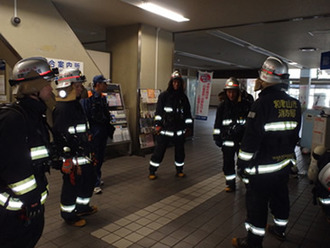 写真1：消防訓練の実施