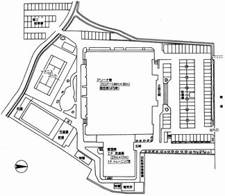 イラスト：体育館施設配置図