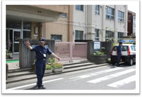 写真：見守り活動