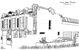 イラスト：中高層建築物の建築に係る紛争の予防