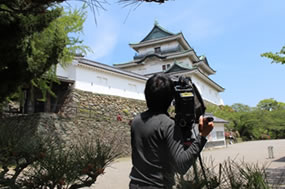 写真1：空から日本を見てみよう＋の撮影