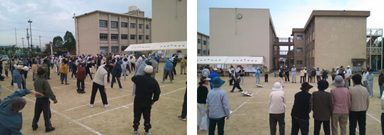 写真：地区老人クラブスポーツ大会（木本小学校）