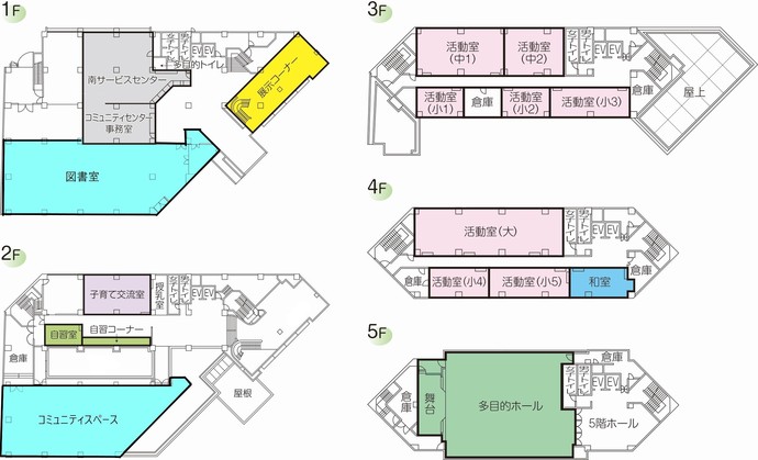 施設の見取り図の画像