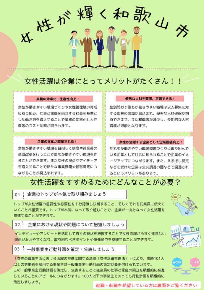 女性活躍ちらし表