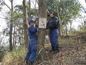 写真：山林防火パトロール