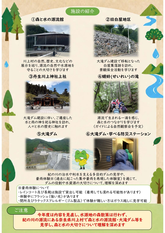 和歌山市民の森づくり~森と水の学習会~ 施設紹介