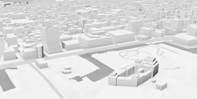 和歌山市の3D都市モデル