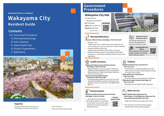 暮らしのパンフレット（英語）1