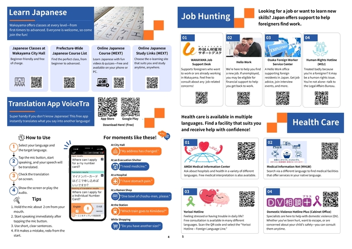 暮らしのパンフレット（英語）3