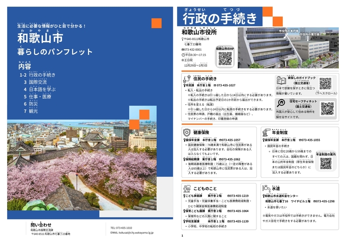 暮らしのパンフレット（やさしい日本語）1