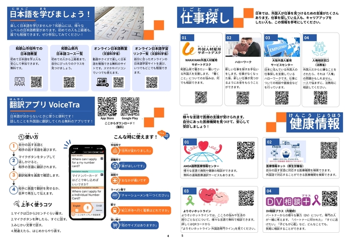 暮らしのパンフレット（やさしい日本語）3