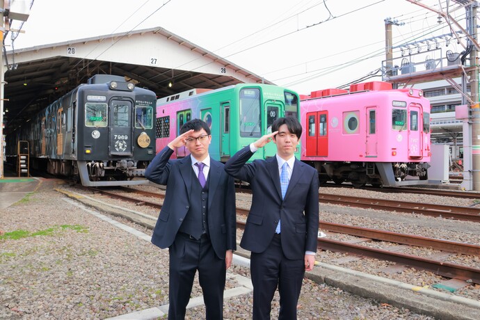 めでたい電車でフォトセッション